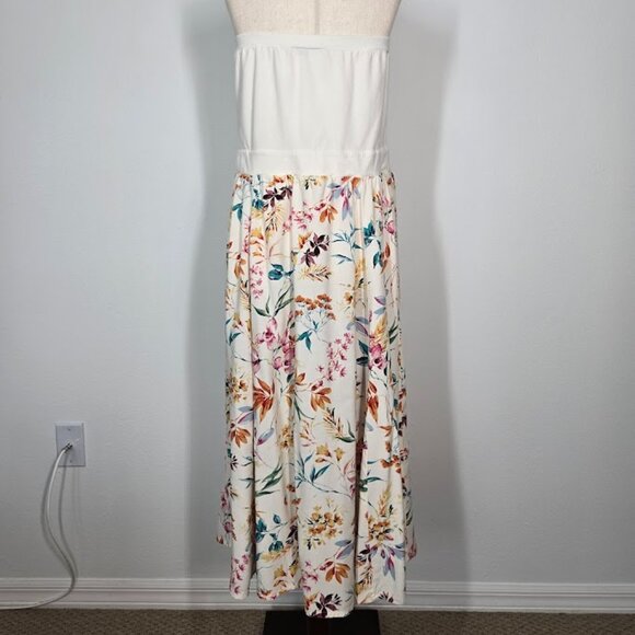 TORRID Midi Jersey Challis Sweetheart Tube Dress Sz 2 - Picture 7 of 10